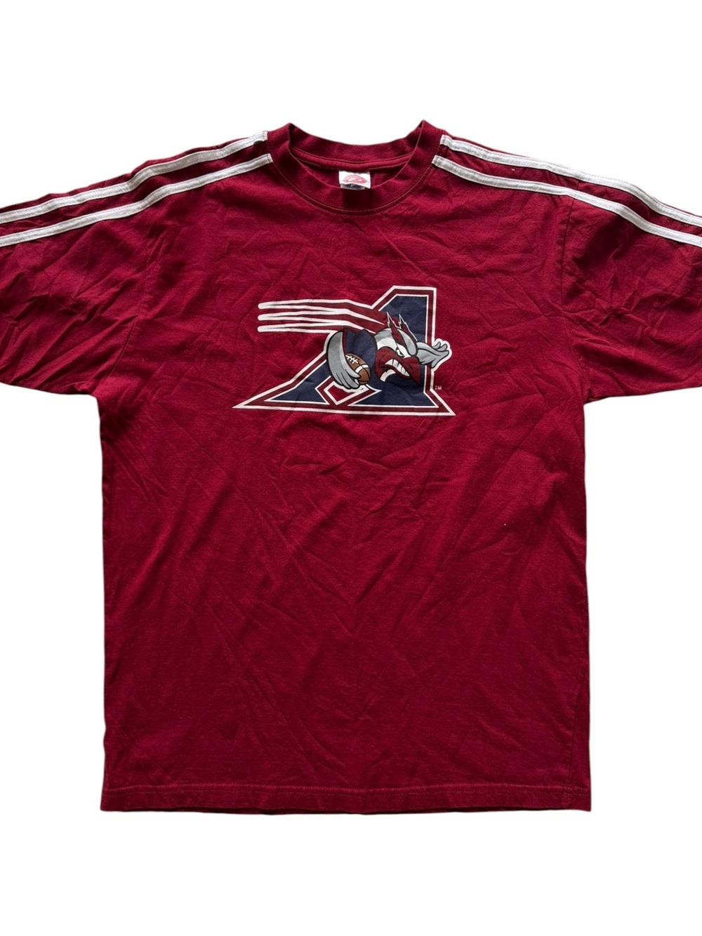 VTG Y2K Montreal Alouettes CFL Football Sogo Maroon T-Shirt Size: M